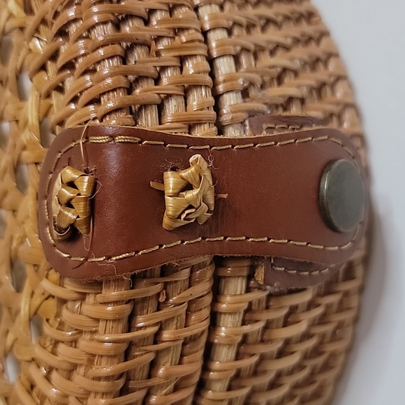 Rattan Circle Boho Women's Bag - Picture 5 of 7